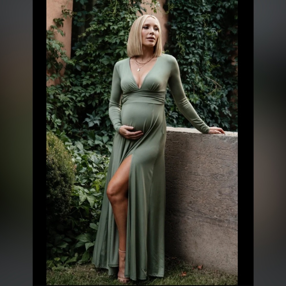 Baltic Born Arianna Maxi Dress in Sage Green